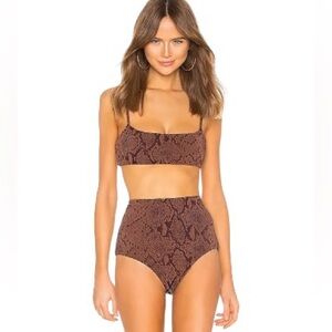 Mara Hoffman Sia Python Print Bikini Set